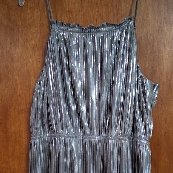 Banana Republic Metallic Silver Dress - Picture 2 of 8